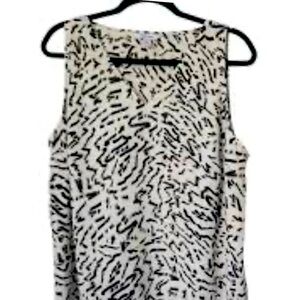 Nine West Lined Sleeveless Blouse . Size L